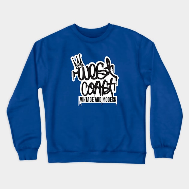 West Coast Vintage & Modern logo design. Crewneck Sweatshirt by West Coast Vintage & Modern